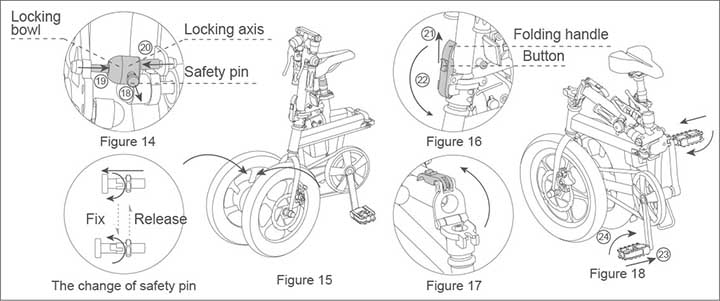 Airwheel R5 portable electric bikes