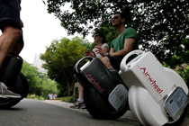 una rueda scooter, auto equilibrio eléctrico monociclo