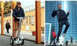 Le spectacle équestre Airwheel intelligente S3 auto-équilibrer en Malaisie