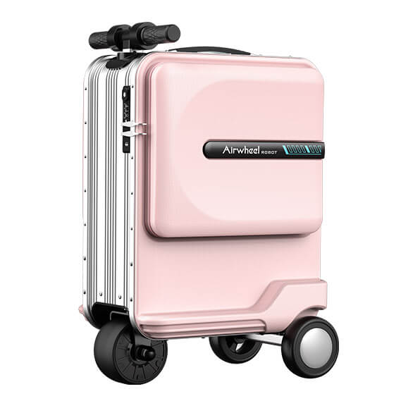 Riding on smart Mini electric Black pink Silver scooter Luggage suitcase-Airwheel  SE3Mini